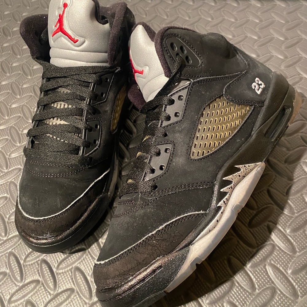 Air Jordan 5 V Retro Metallic Silver size 7.5 womens 2011 RARE